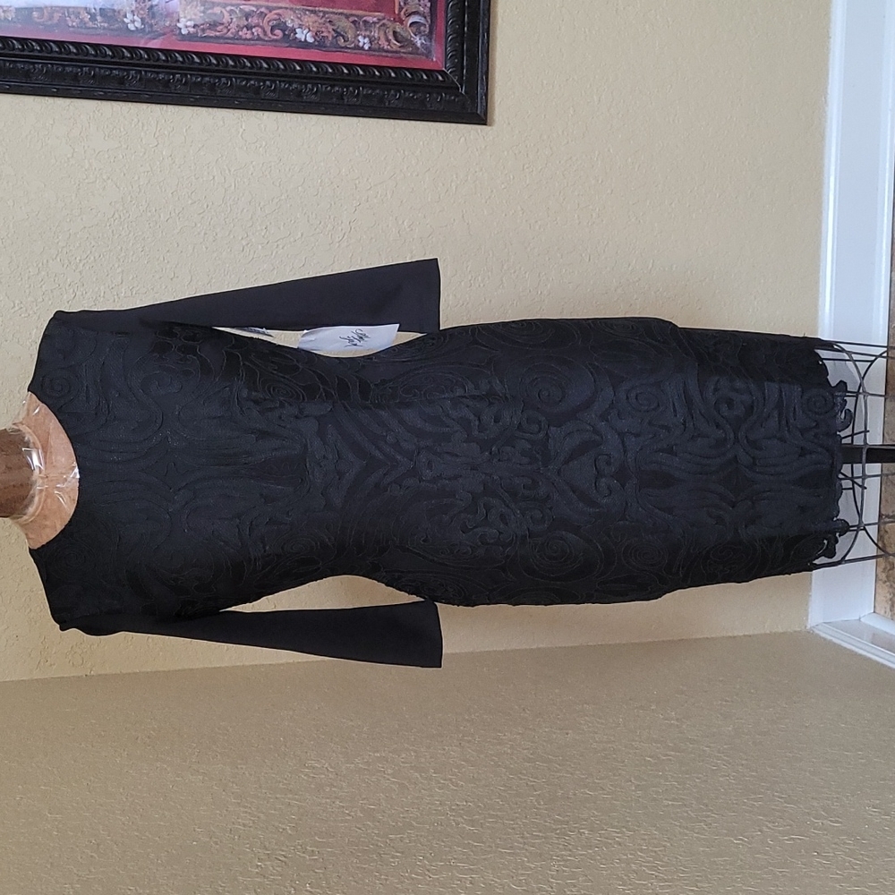 NWT WOMENS ALEXIA AMADOR BLACK BACK ZIP DRESS SIZE XS